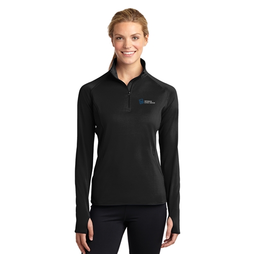 LADIES SPORT WICK 1/2 ZIP PULLOVER