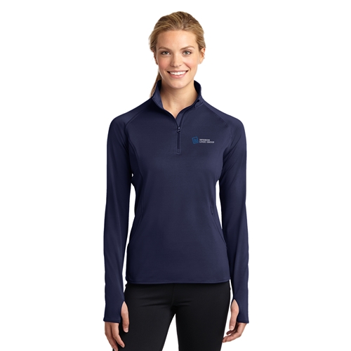 LADIES SPORT WICK 1/2 ZIP PULLOVER