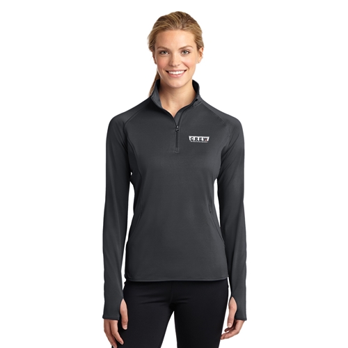 LADIES SPORT WICK 1/2 ZIP PULLOVER