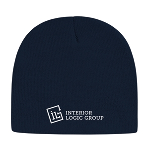 USA MADE KNIT BEANIE CAP - NAVY